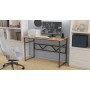 Компьютерный стол Ferrum-decor Раян 75x120x60 черный ДСП Дуб Артизан 16мм (FRD-107076)