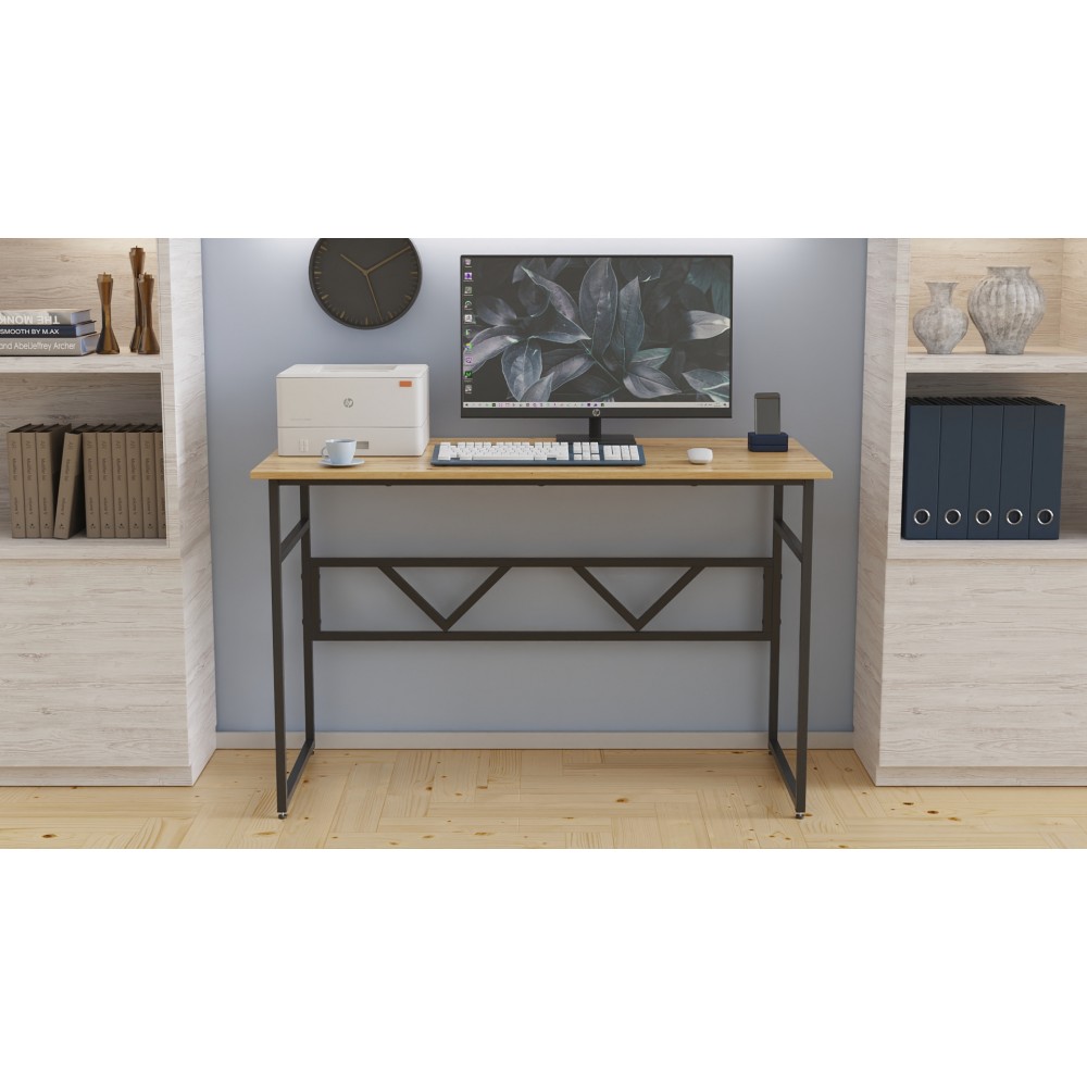 Компьютерный стол Ferrum-decor Раян 75x120x60 черный ДСП Дуб Артизан 16мм (FRD-107076)