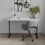 Стол письменный Space Ferrum-decor 750x1400x600 Черный металл ДСП Бетон 16 мм (FRD-107956)