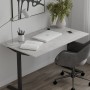 Стол письменный Space Ferrum-decor 750x1400x600 Черный металл ДСП Бетон 16 мм (FRD-107956)