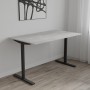 Стол письменный Space Ferrum-decor 750x1400x600 Черный металл ДСП Бетон 16 мм (FRD-107956)