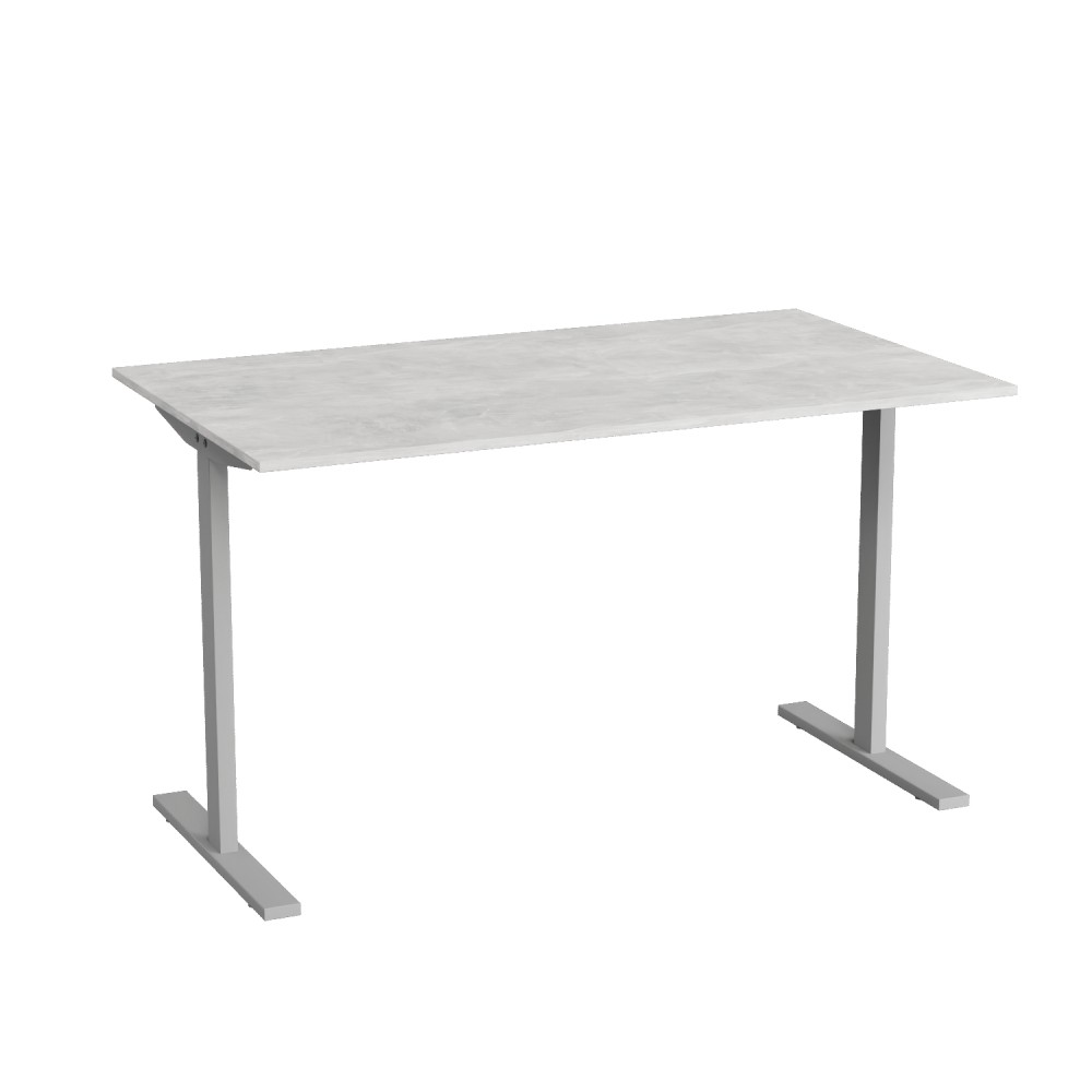 Стол письменный Space Ferrum-decor 750x1400x700 Серый металл ДСП Бетон 16 мм (FRD-107996)