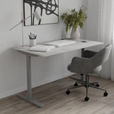 Стіл письмовий Space Ferrum-decor 750x1400x700 Сірий метал ДСП Бетон 16 мм (FRD-107996)