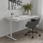 Стол письменный Space Ferrum-decor 750x1200x600 Белый металл ДСП Бетон 16 мм (FRD-107916)