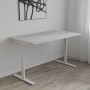 Стол письменный Space Ferrum-decor 750x1200x600 Белый металл ДСП Бетон 16 мм (FRD-107916)