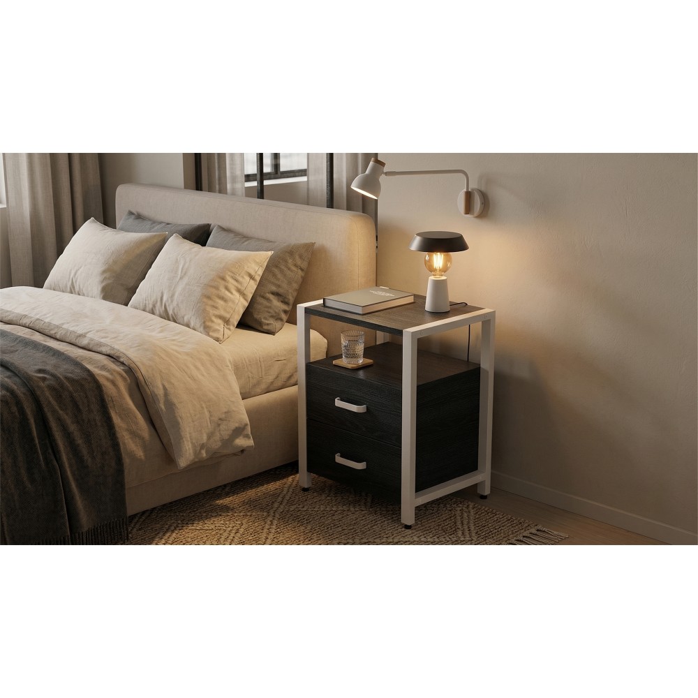 Тумба универсальная Ferrum-decor Вивьен 2/2 50x41x40 белый ДСП Каштан Арвадонна 16мм (FRD-107766)