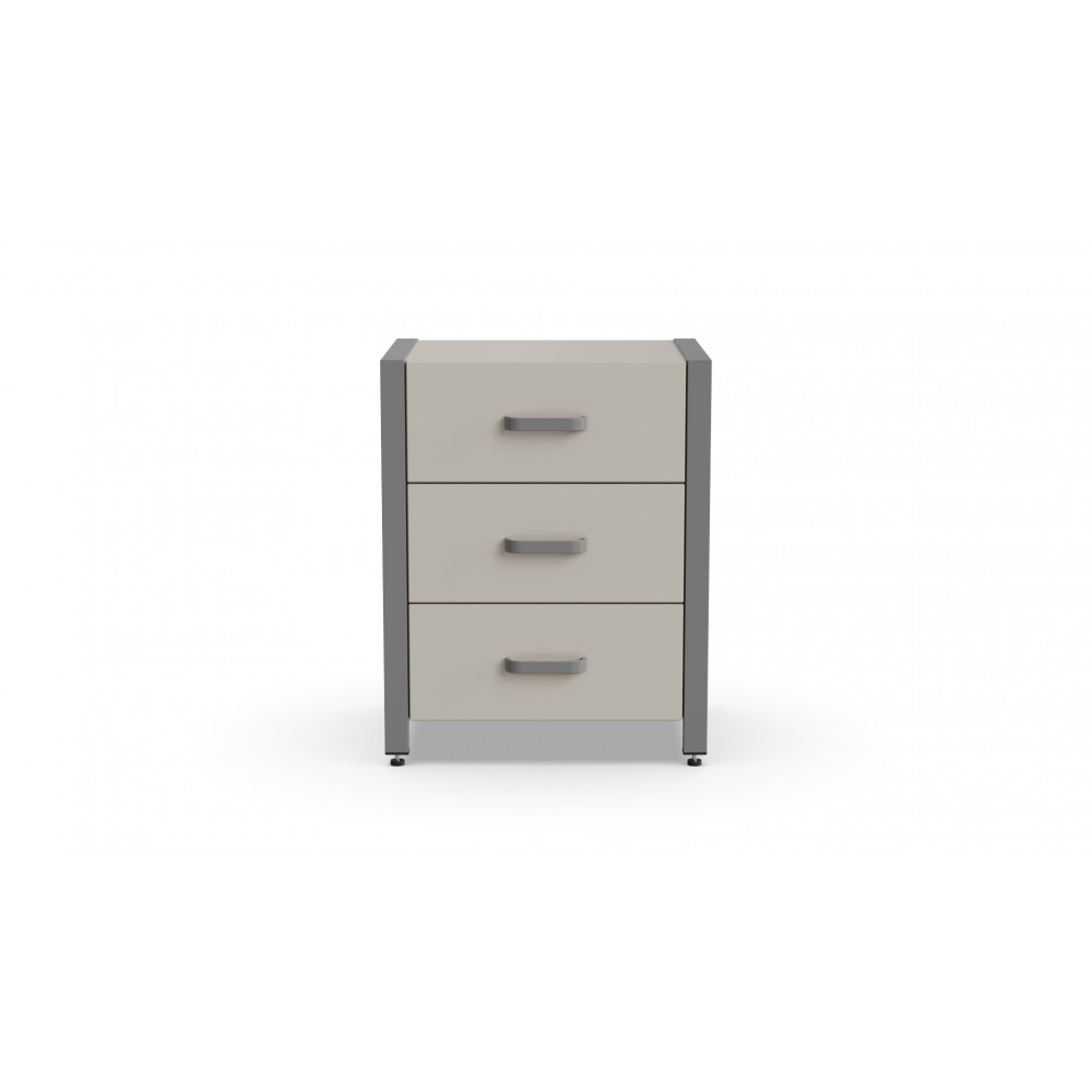 Тумба універсальна Ferrum-decor Вів'єн 3 50x41x40 сірий ДСП Кашемір 16 мм (FRD-107756)
