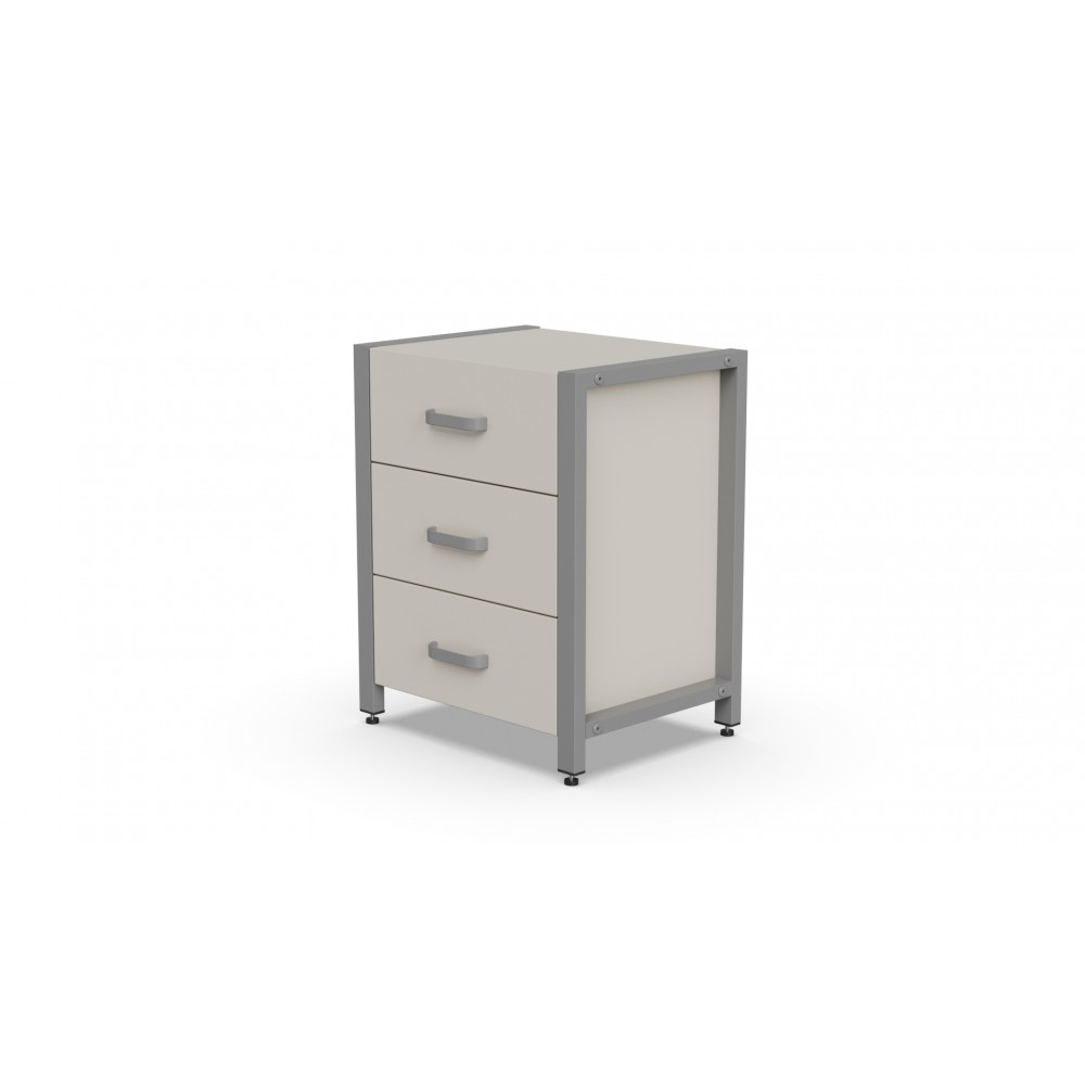 Тумба універсальна Ferrum-decor Вів'єн 3 50x41x40 сірий ДСП Кашемір 16 мм (FRD-107756)
