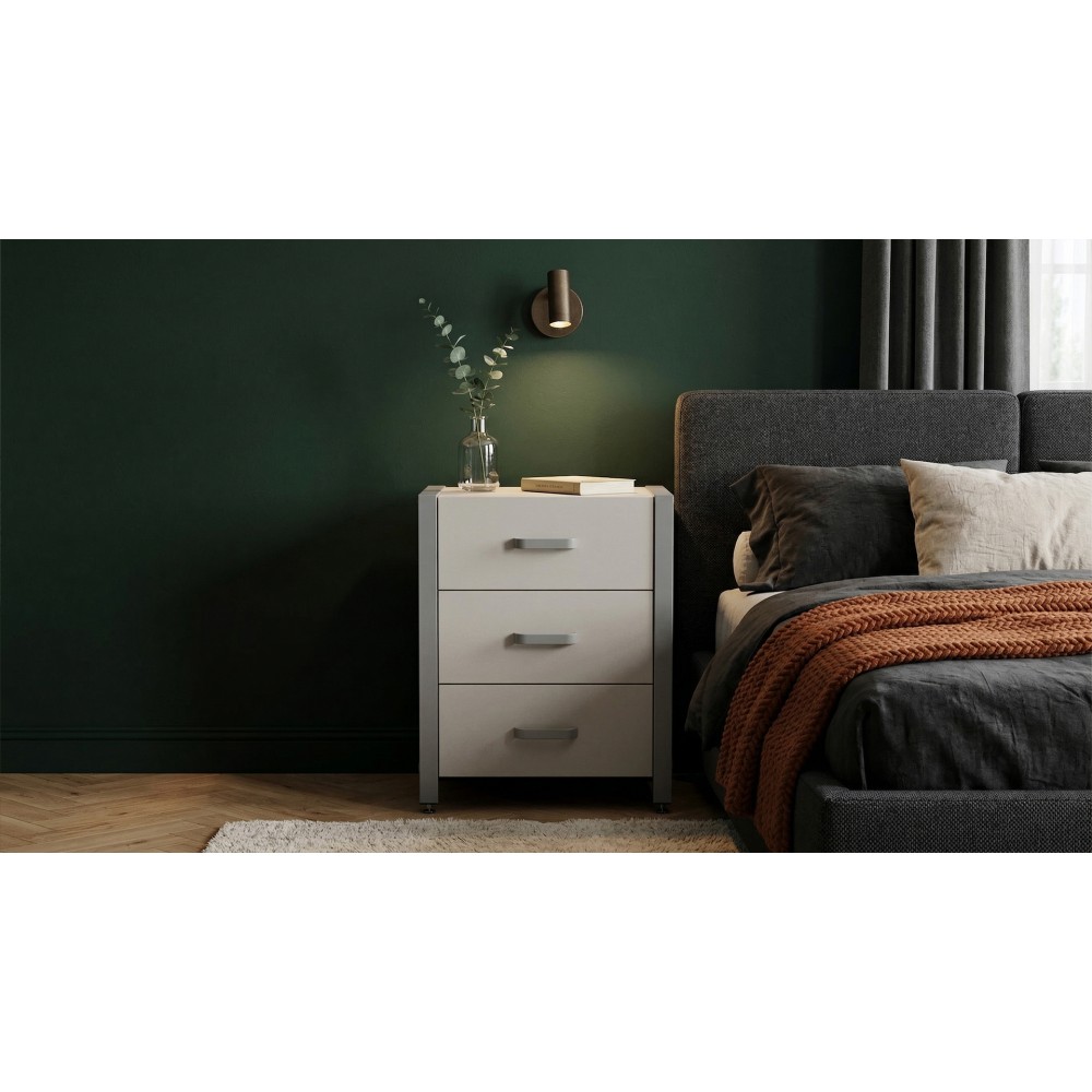 Тумба універсальна Ferrum-decor Вів'єн 3 50x41x40 сірий ДСП Кашемір 16 мм (FRD-107756)