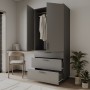Шафа для одягу Doros Торн Антрацит 2 ДСП/3Ш (штанга) 90х51.6х200 (DRS-012073)