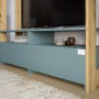 Модуль-4 стелаж з полицями та тумбою під ТВ LION Нобу Бетон Style (LION-042425)