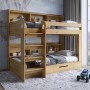 Дитяче двоярусне ліжко LION Майнкрафт 90х190 см з шухлядою Дуб Артизан (LION-041536)