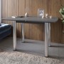 Обідній стіл розкладний LION Нота Антрацит 60x90/90x120 (LION-041276) ТОП