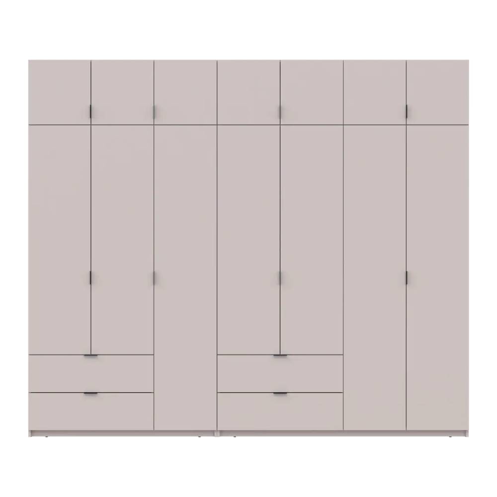 Шафа для одягу Doros Лукас Кашемір 3+4 ДСП 280х50х240 DRS-011716 (42005120)