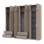 Шкаф для одежды Doros Лукас Дуб сонома 3+4 ДСП 280х50х240 DRS-011706 (42005119)