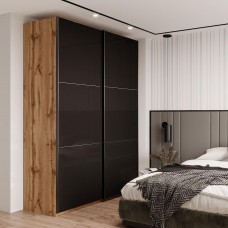 Шафа купе Doros G-Caiser Дуб Евок 2 Стекла / 3 частини 180х60х240 (DRS-011574)