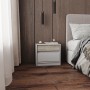 Тумба приліжкова Еверест Стайл-500 50,2х39х44,2 см Кашемір/Дуб крафт сірий (EVR-071160)