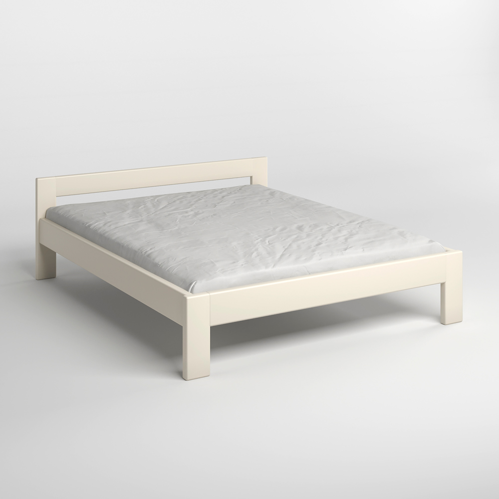 Полуторная деревянная кровать Mebigrand Дели Айвори (S0505Y30R) 120х190 см (MBG-3805)