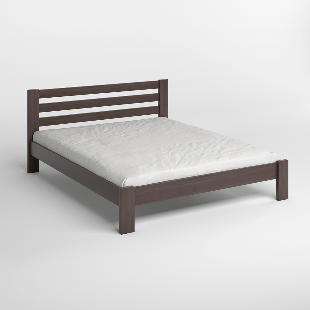 Полуторная деревянная кровать Mebigrand Колумбия Венге 120х190 см (MBG-3312)
