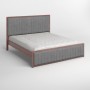 Полуторная деревянная кровать Mebigrand Вена Орех лесной/Аляска 93 (Серый) 120х190 см (MBG-10789)