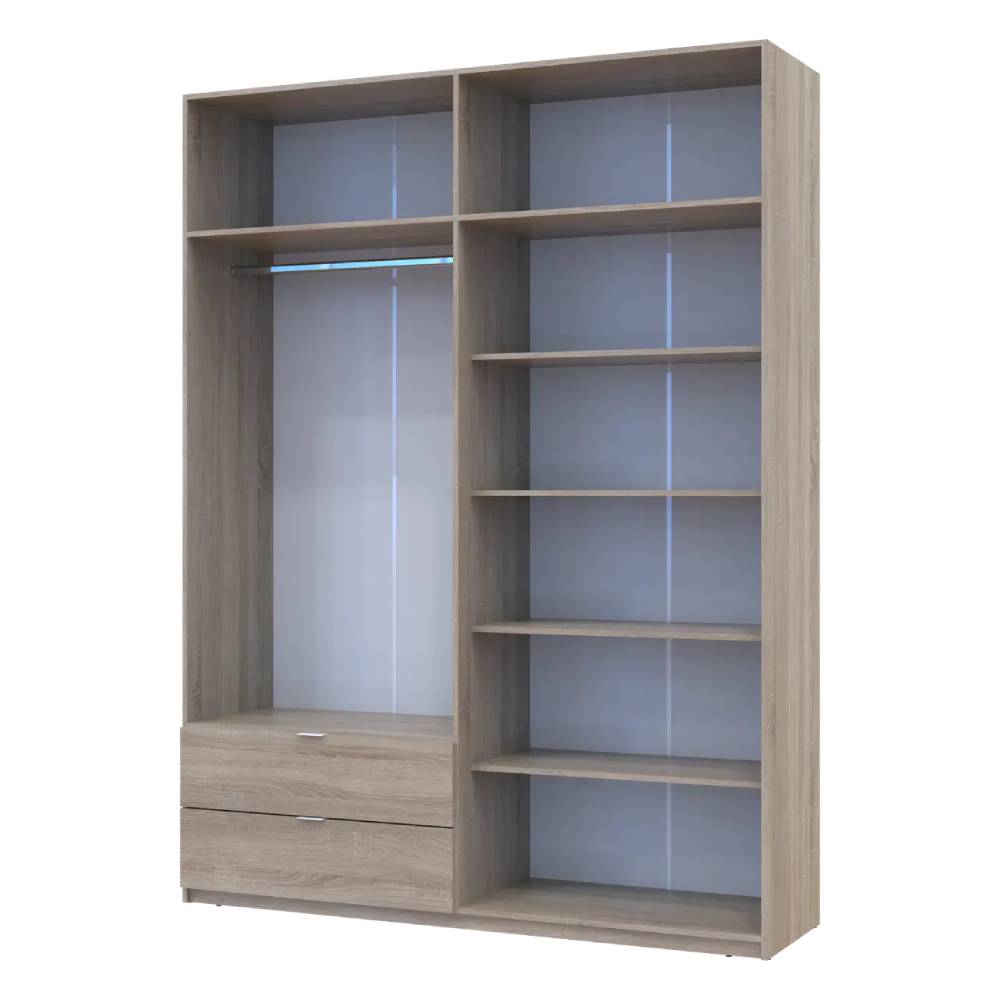 Шафа для одягу Doros Лукас Дуб Сонома 180х50х240 (DRS-011620)