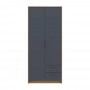 Шкаф для одежды Doros Ронди Дуб Артизан/Графит 2ДСП 82х52х195 DRS-011657 (80737804)