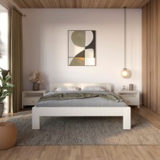 Полуторная деревянная кровать Mebigrand Дели Айвори (S0505Y30R) 120х200 см (MBG-3796)