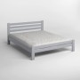 Полуторная деревянная кровать Mebigrand Премьера Светло-серый (RAL7040) 120х190 см (MBG-2811)