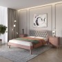 Полуторная деревянная кровать Mebigrand Токио Орех лесной/Аляска 93 (Серый) 120х200 см (MBG-4827)