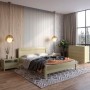 Полуторная деревянная кровать Mebigrand Тоскана Оливковая (RAL1020) 120х200 см (MBG-3543)