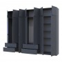 Шафа для одягу Doros Лукас Графіт 3+4 ДСП 300х50х240 DRS-011698 (42005133)