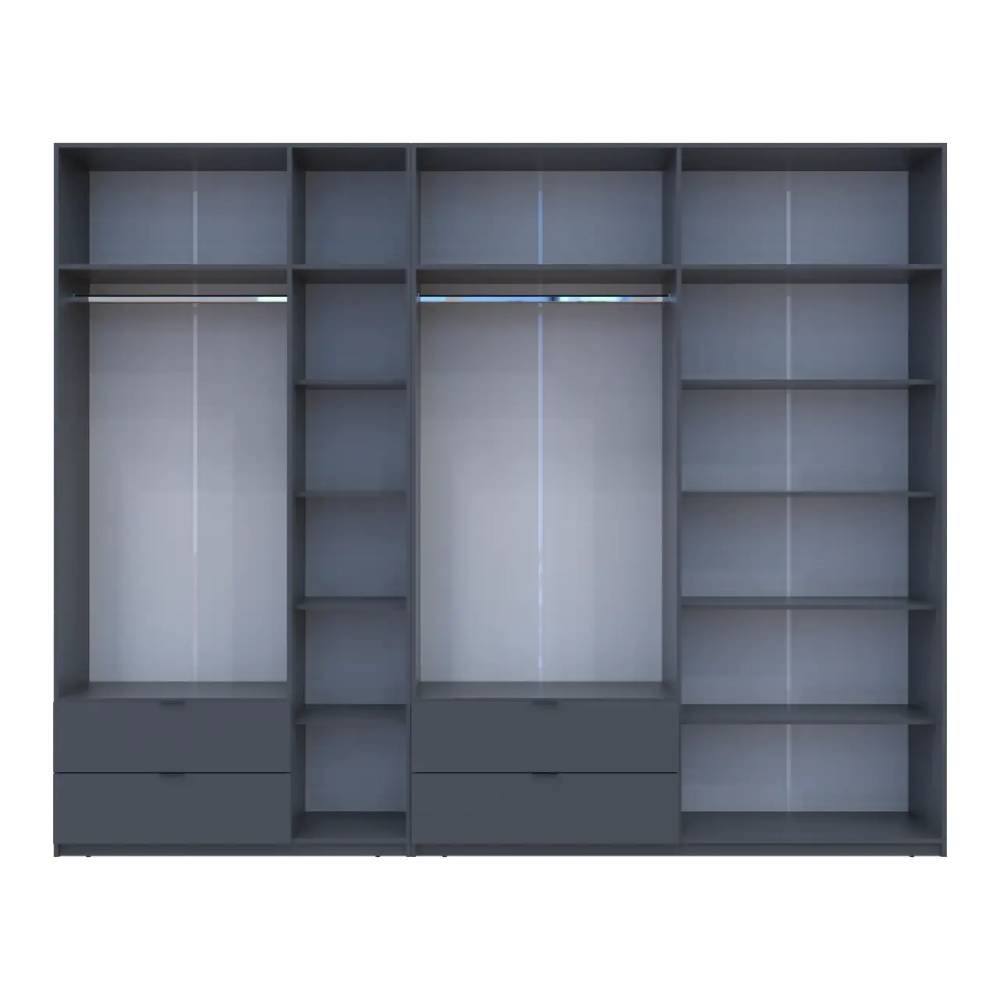 Шафа для одягу Doros Лукас Графіт 3+4 ДСП 300х50х240 DRS-011698 (42005133)