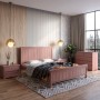 Двуспальная деревянная кровать Mebigrand Вирджиния Орех лесной 160х200 см (MBG-3201)