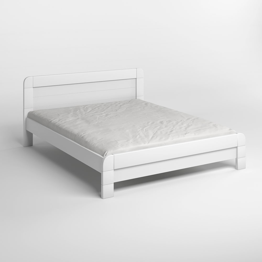 Полуторная деревянная кровать Mebigrand Тоскана Белый 120х190 см (MBG-3570)
