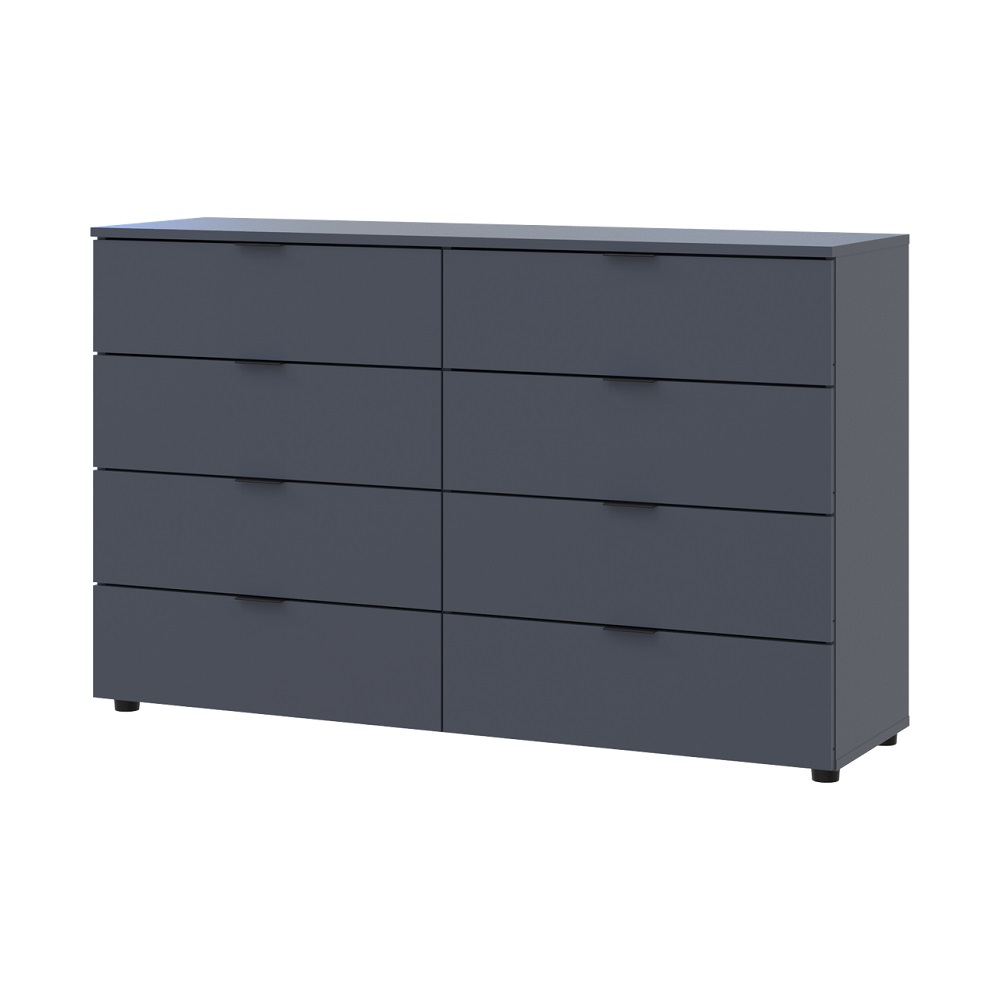 Комод Doros Рон 8 Графит 8 Ящиков 130х38х81 DRS-011775 (41516173)