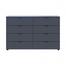 Комод Doros Рон 8 Графит 8 Ящиков 130х38х81 DRS-011775 (41516173)