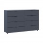 Комод Doros Рон 8 Графит 8 Ящиков 130х38х81 DRS-011775 (41516173)