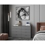 Комод Doros Рон 8 Графит 8 Ящиков 130х38х81 DRS-011775 (41516173)