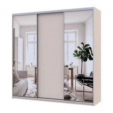 Шкаф-купе Doros Сити Лайт Кашемир 1 ДСП/2 зеркала 225х60х225 (80736380)