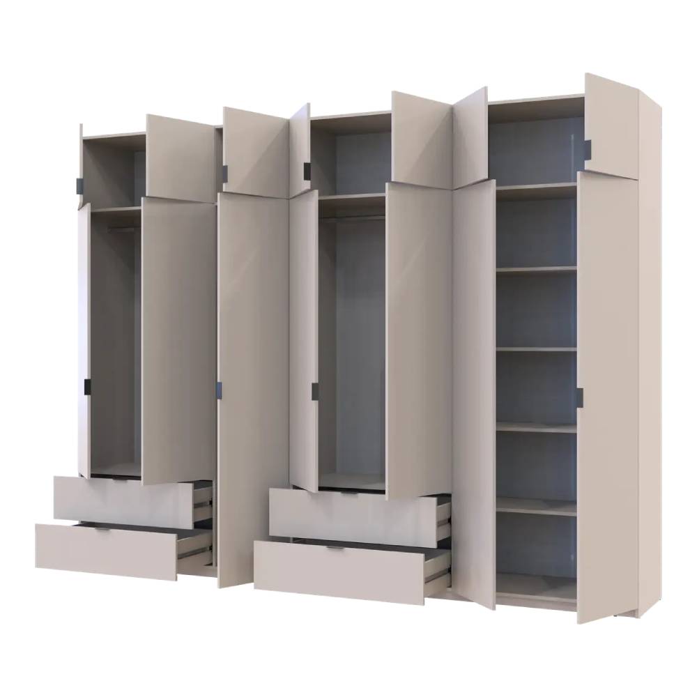 Шафа для одягу Doros Лукас Кашемір 3+4 ДСП 315х50х240 DRS-011719 (42005136)