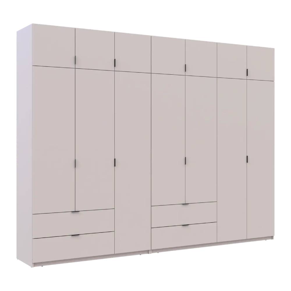 Шафа для одягу Doros Лукас Кашемір 3+4 ДСП 315х50х240 DRS-011719 (42005136)