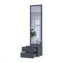 Подвесная тумба с зеркалом Doros Сола Графит / Серый 45х40х168,6 см DRS-011742 (44900342)