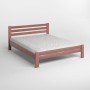 Двоспальне дерев'яне ліжко Mebigrand Прем'єра Горіх лісовий 180х200 см (MBG-2750)