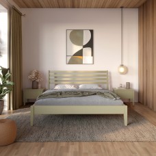 Полуторная кровать Mebigrand Челси Оливковая (RAL1020) 120х200 см