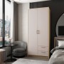 Шафа для одягу Doros Ронді Дуб Артизан/Кашемір 2ДСП 82х52х195 DRS-011660 (80737805)