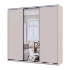 Шкаф-купе Doros Сити Лайт Кашемир 2 ДСП/1 зеркало 225х60х225 (80736383)