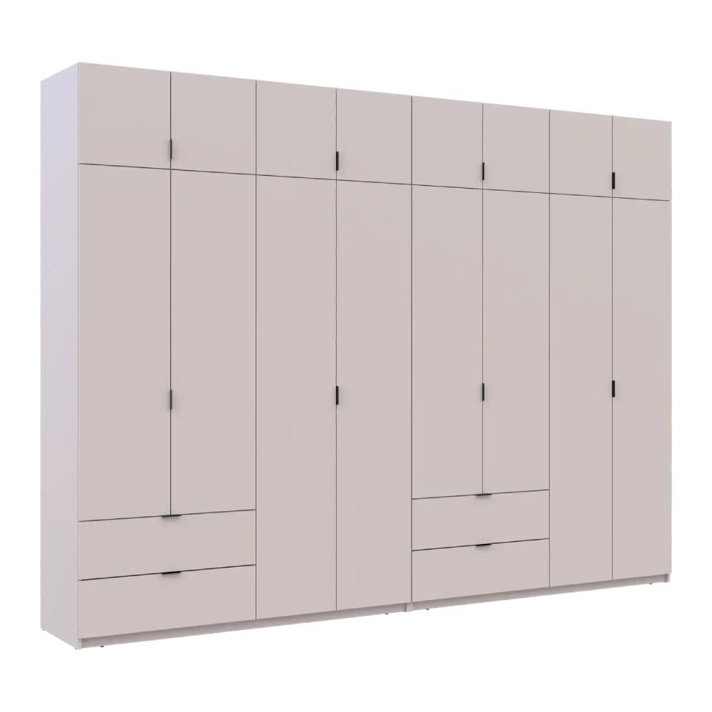 Шафа для одягу Doros Лукас Кашемір 4+4 ДСП 320х50х240 DRS-011720 (42005128)