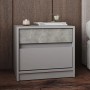 Тумба приліжкова Еверест Стайл-500 50,2х39х44,2 см Кашемір/Бетон (EVR-071155)