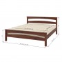 Полуторная деревянная кровать Mebigrand Чикаго Сити Айвори (S0505Y30R) 120х190 см (MBG-9892)
