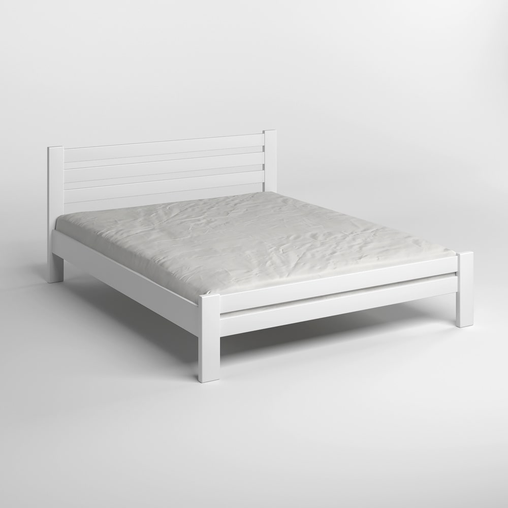 Полуторная деревянная кровать Mebigrand Премьера Белый (RAL9003) 120х200 см (MBG-2840)